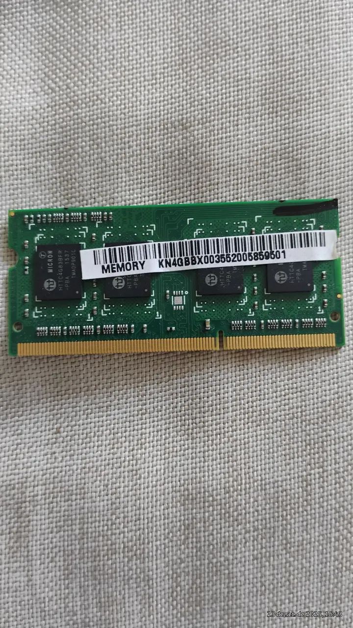 Mem ória DDR3L 4g para notebook  - Foto 2