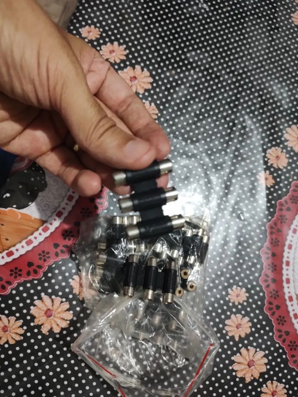emenda tripla rca Conector Adaptador Av Cabo Áudio E Vídeo