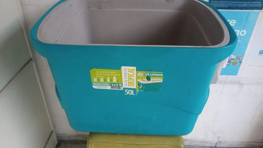 Caixa Térmica Soprano Tropical Plus 50L - Azul pouco uso - Foto 4