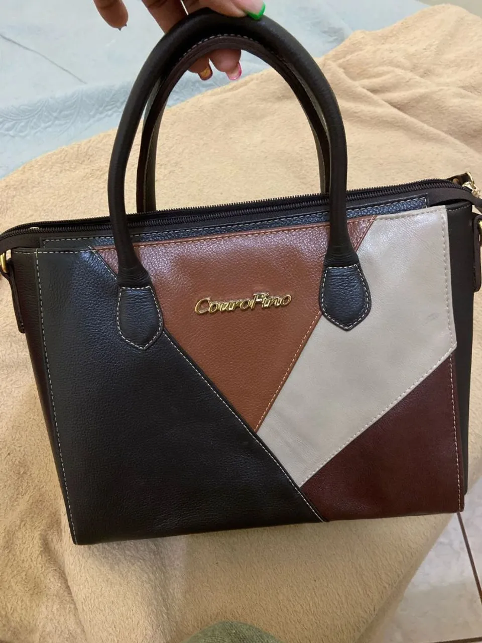 Bolsa Couro Fino Colorida