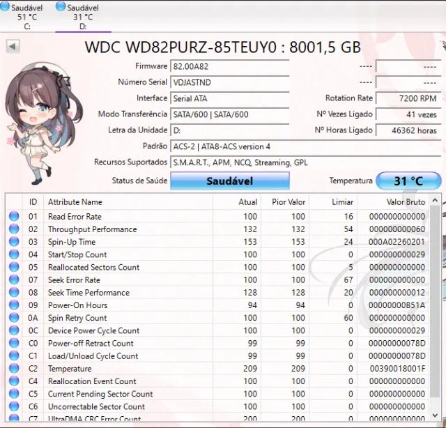 HD 8TB WD PURPLE SEAGATE - Foto 2