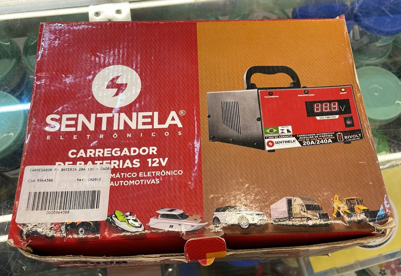 Carregador de Bateria Automotiva Sentinel 12V 20A/240A
