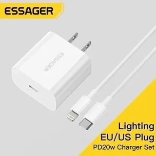 Carregador iPhone PD 20W Original Essager Modelo ES-CD30 Para todos modelos