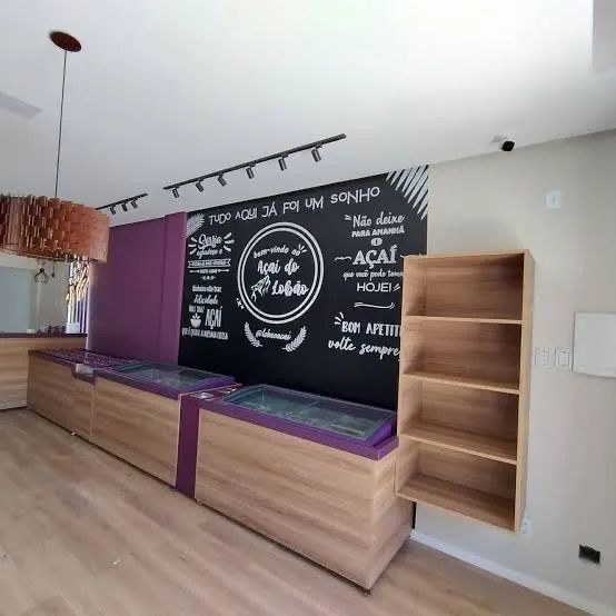 Móveis projetados para açaí 