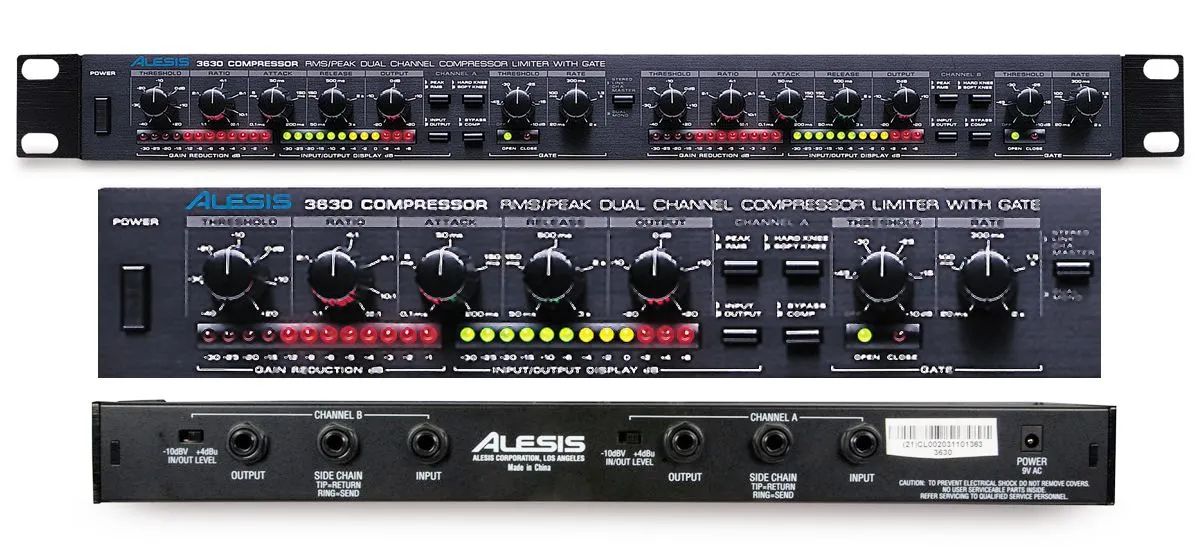 Compressor Alesis 3630 Dual Channel