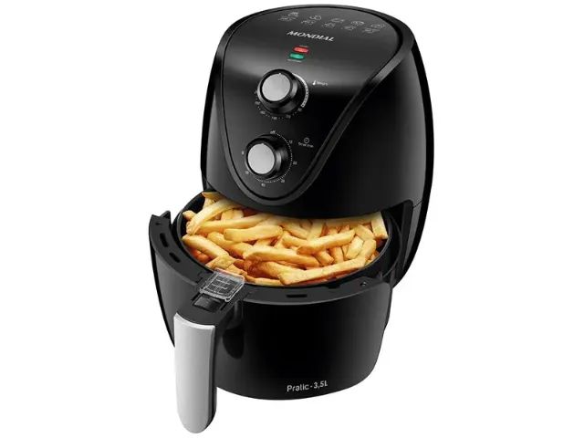 Air Fryer Mondial 3,5L - Nova, com Timer e Garantia!