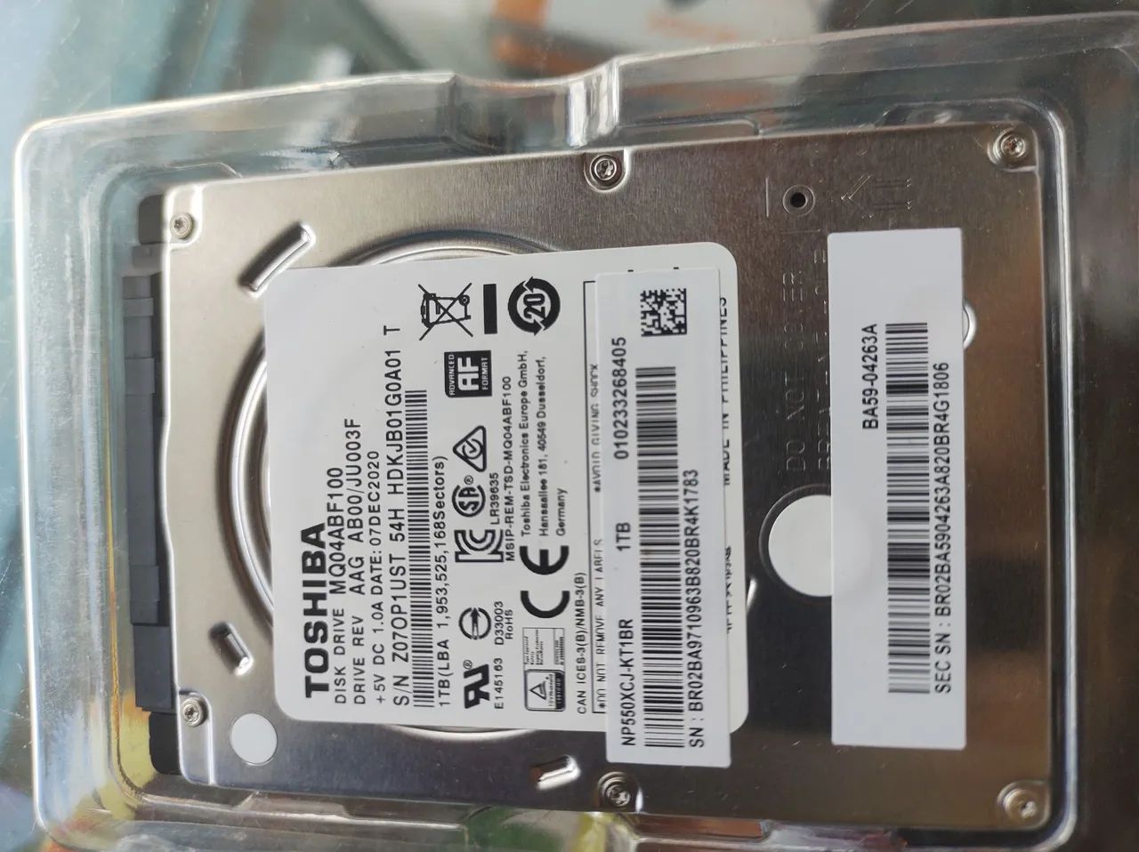 HD 1TB SATA 2,5 Polegadas