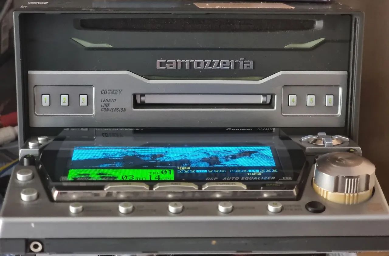 Aparelho cd e md pioneer carrozzeria fh p88md - Aparelhos de Som