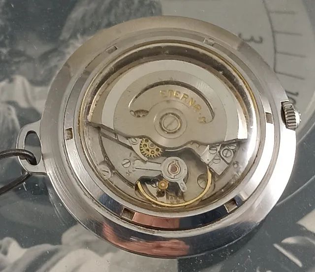 Raro relógio de bolso Eterna-Matic automático Golfer Antigo - Acompanha corrente - Foto 4