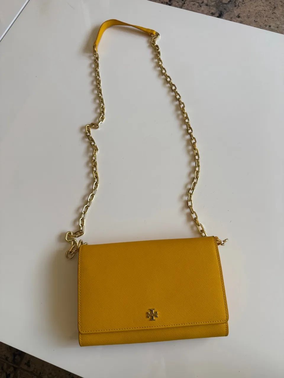 Bolsa Tory Burch Amarela - Foto 4