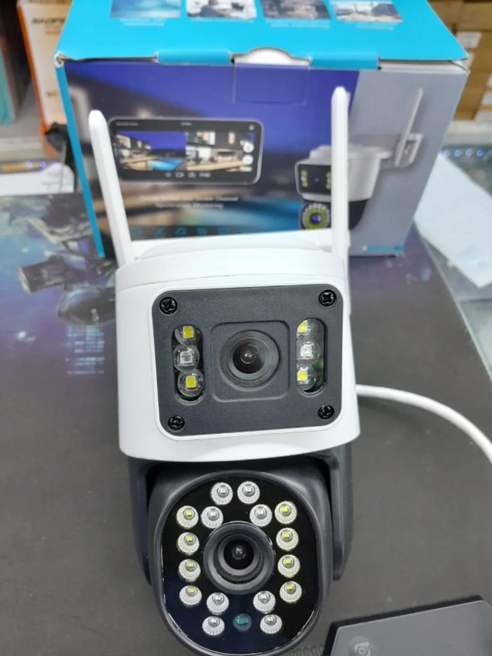  Câmera duas Lentes - a prova D'agua Wifi    - Foto 2