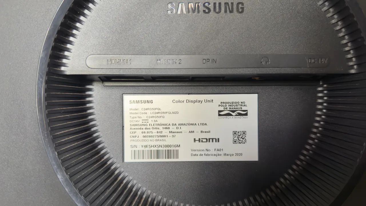 Monitor Gamer Samsung Curvo 24" 144Hz - Rio Branco - Acre - Foto 3