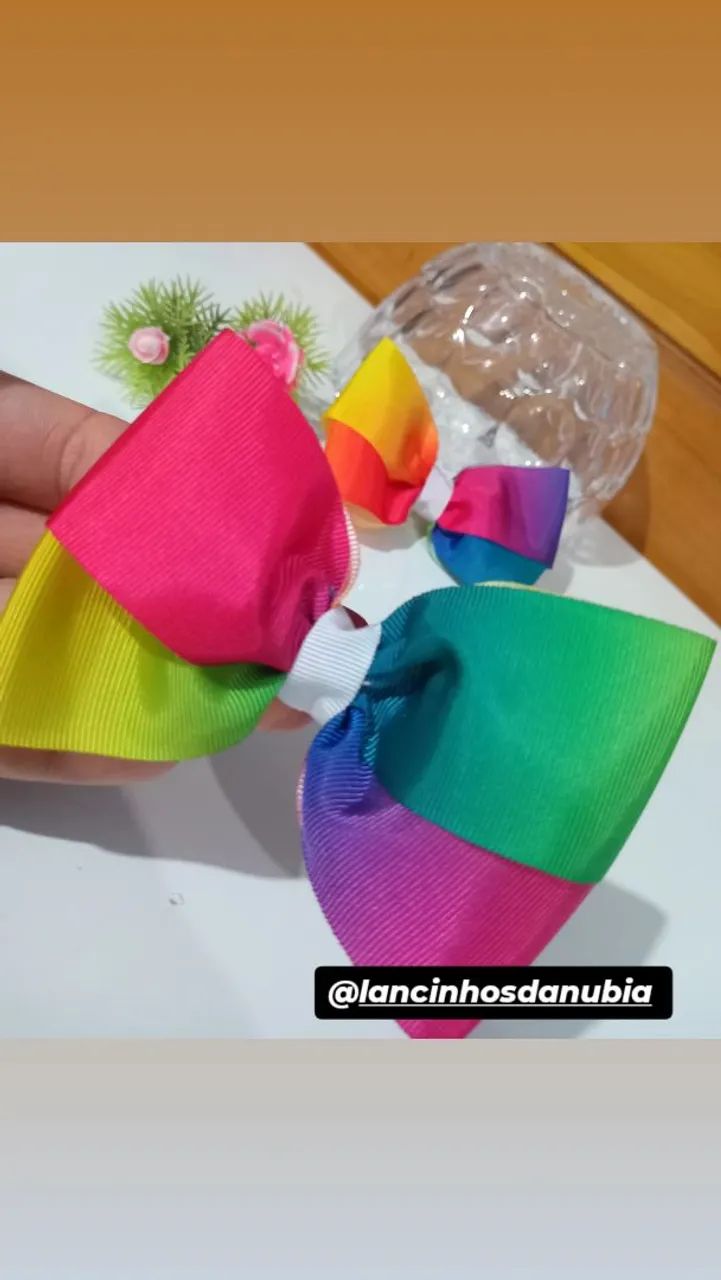 Par de Laços de Fita para Cabelo - Foto 4