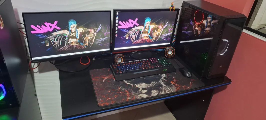VENDE-SE 2 PC GAMERS COMPLETOS COM MESA E CADEIRAS - Foto 6