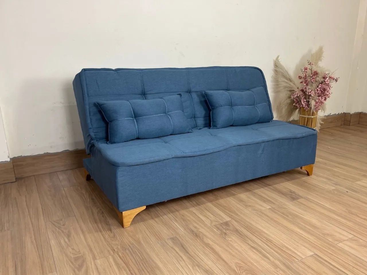 Sofá Cama Casal Zuric Tecido Linho l64 - Foto 5