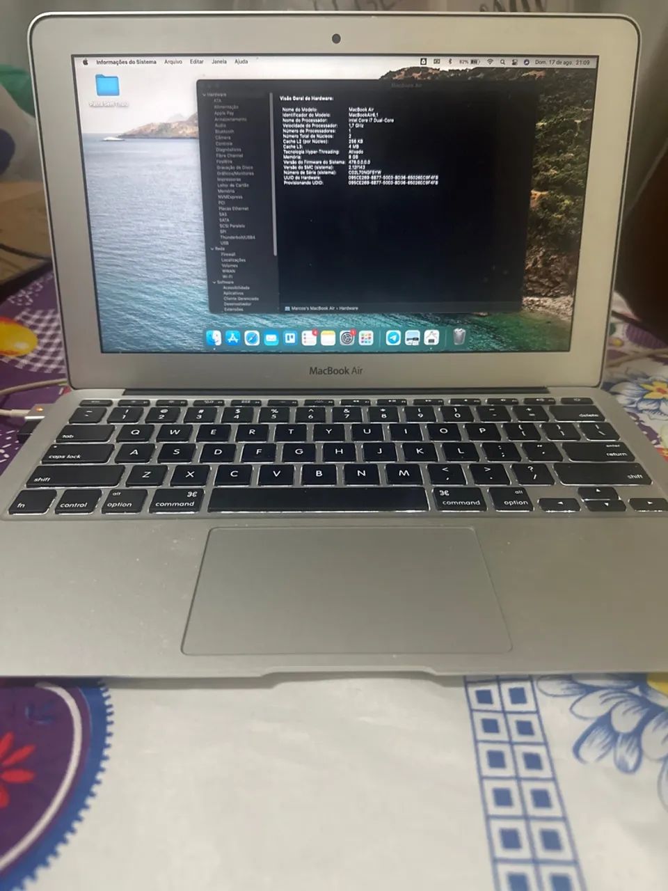 MacBook Air 11 8GB memória i7 - Notebooks - Palmares, Belo