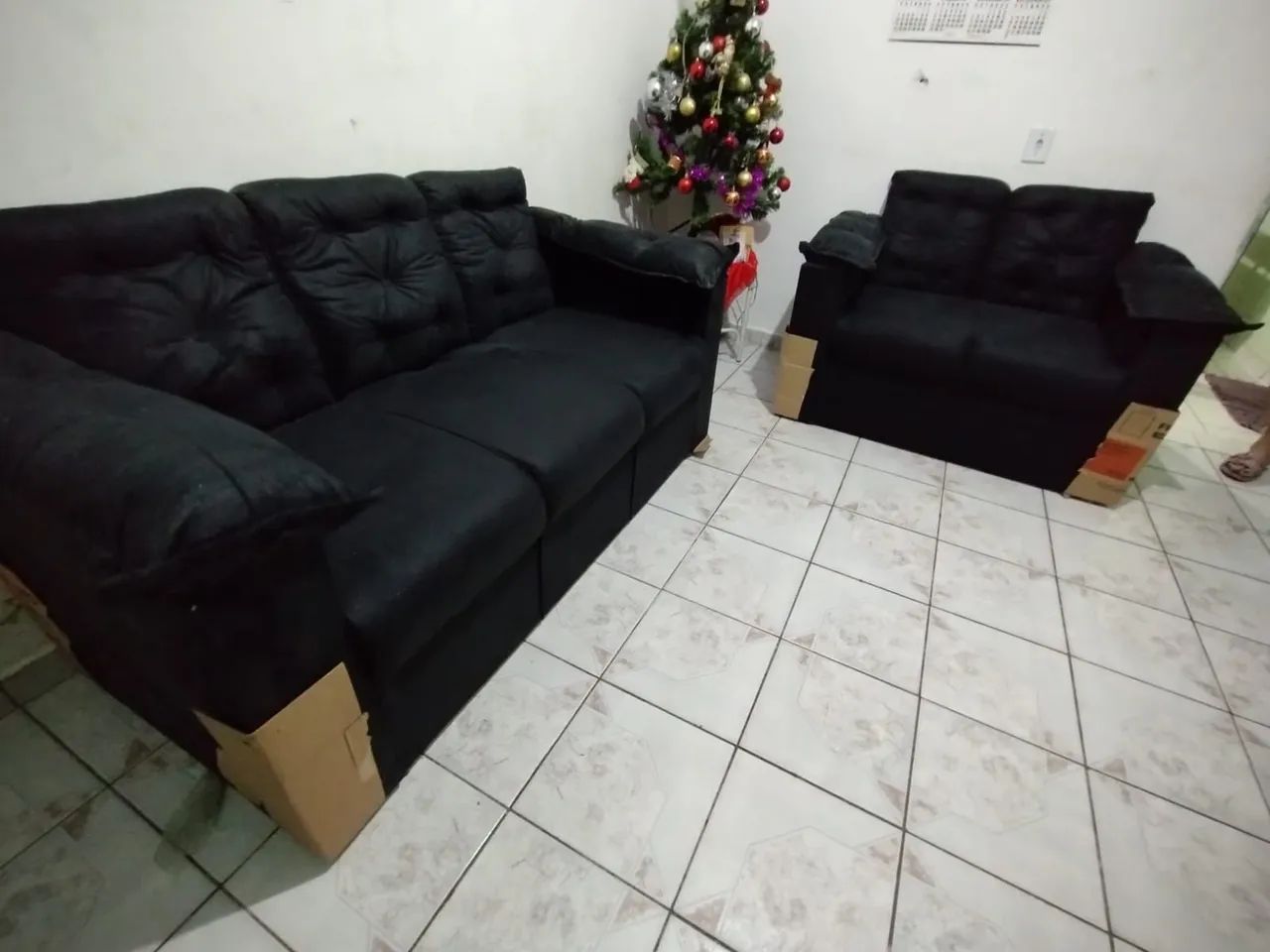Sofá de 2 e 3 lugares pop R$730,00<br>