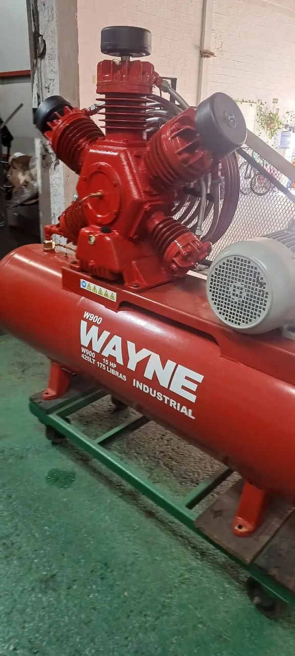 Compressor de Ar Wayne W900 15 HP 45LT - Industrial - Foto 4