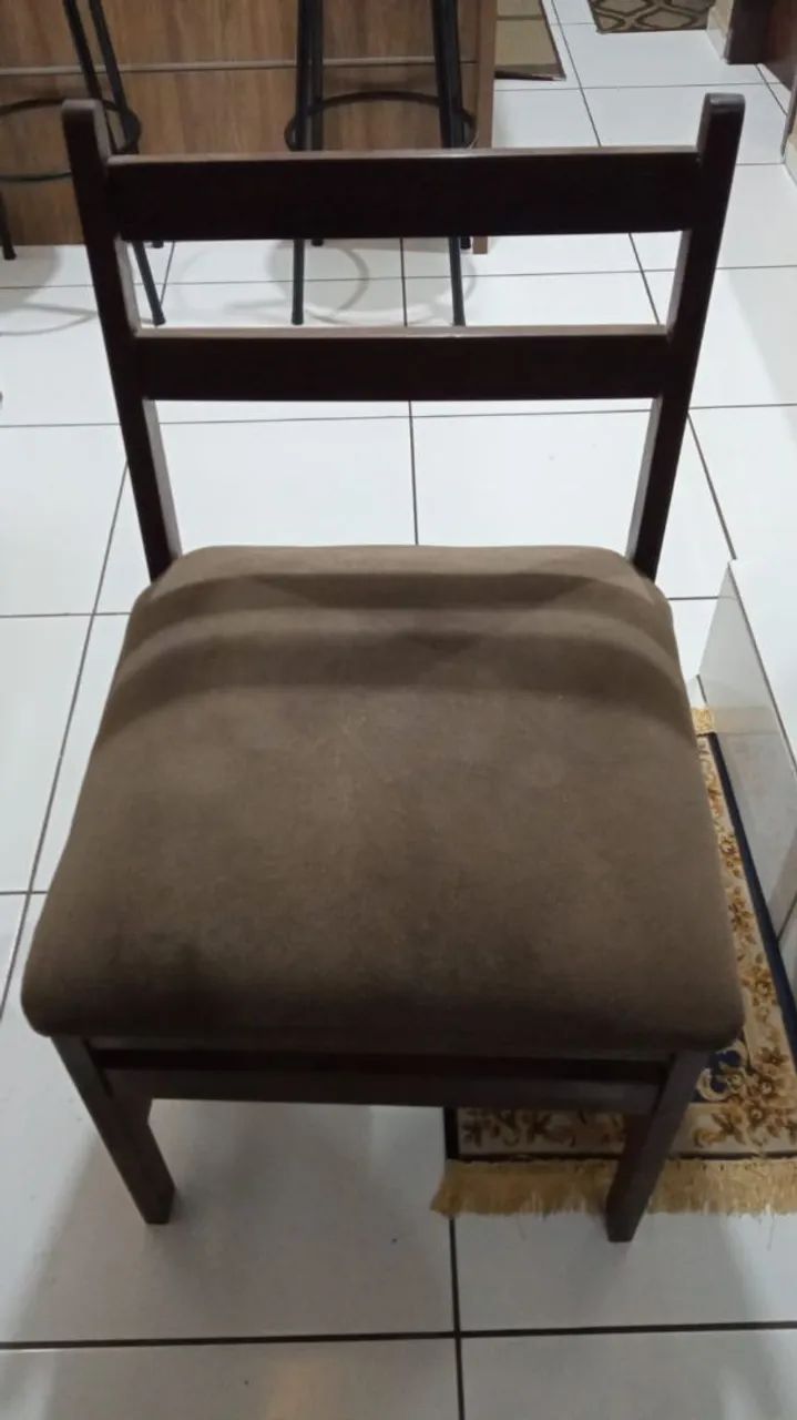 Cadeira 100% itaúba com assento almofadado - Foto 2
