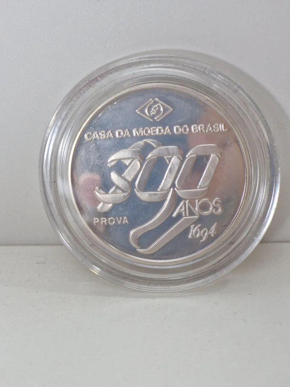 Moeda Comemortiva PROVA 300 anos da Casa da Moeda do Brasil.