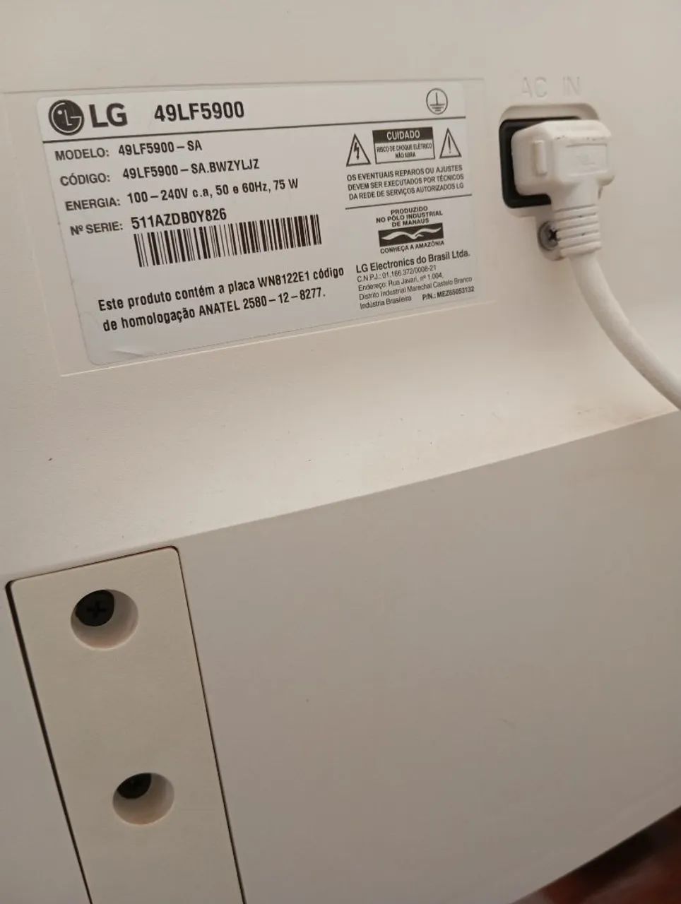 TV LG Smart 4K 49" LED full hd, novinha impecável. - Foto 3