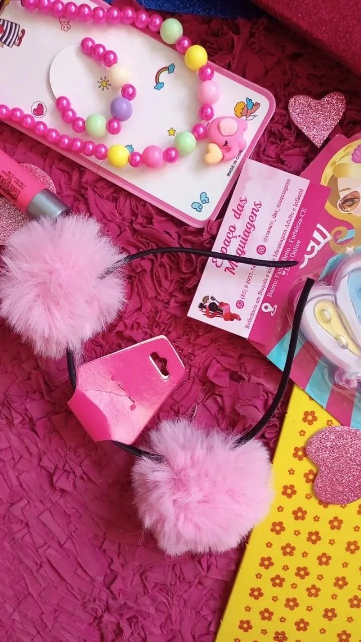 Buquê com maquiagem e acessórios infantil - Foto 5