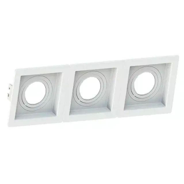 Spot de Embutir Recuado Retangular Triplo