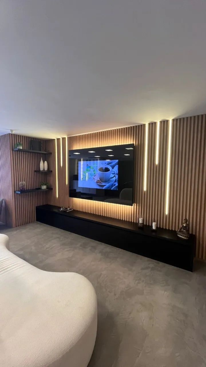 Painel Ripado com Led 