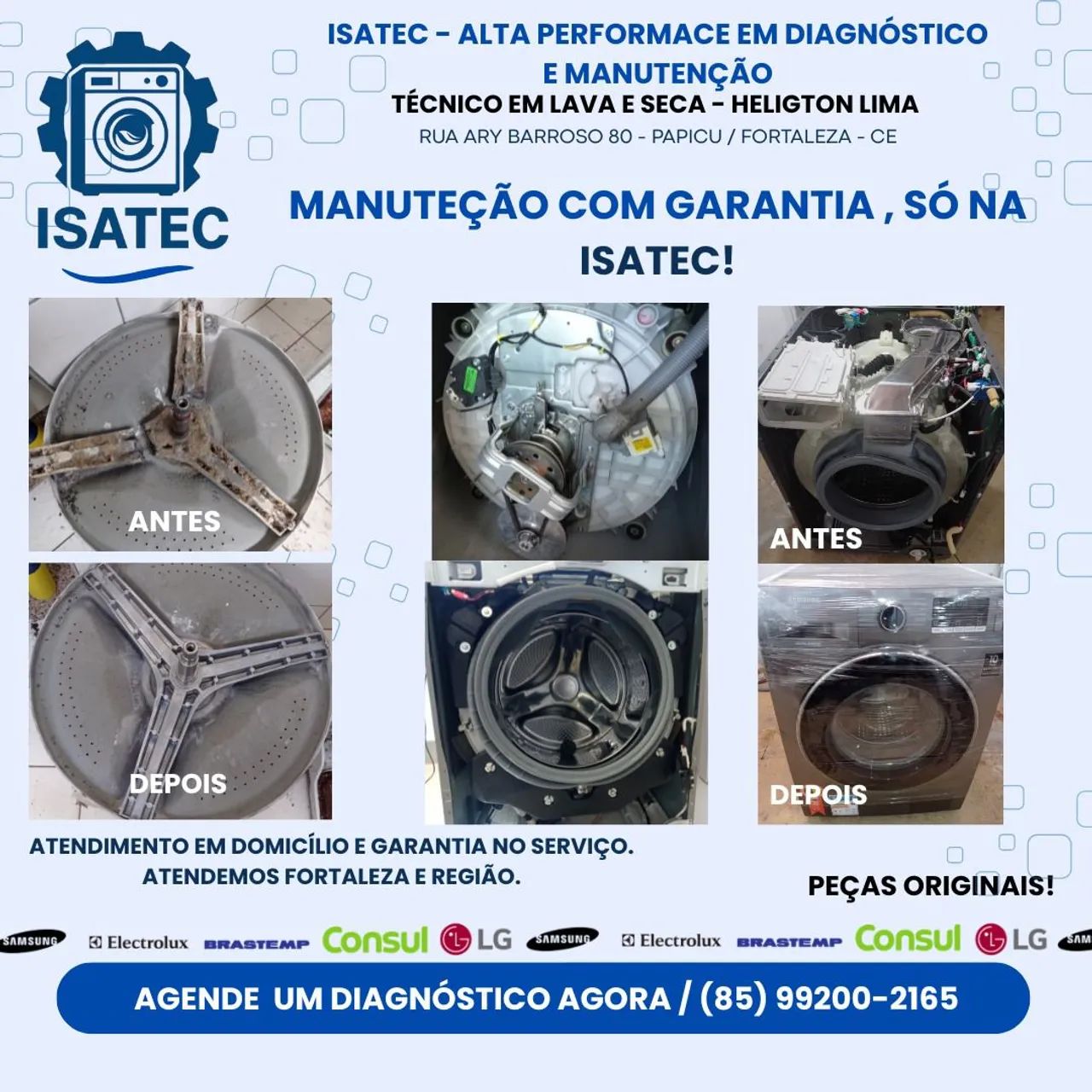 Assistência Técnica ISATEC - Lava e Seca, Máquina de Lavar - Foto 3