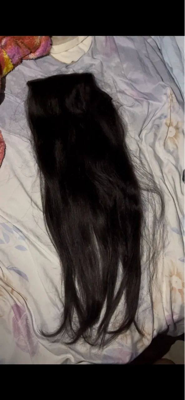 Cabelo humano indiano, castanho escuro 