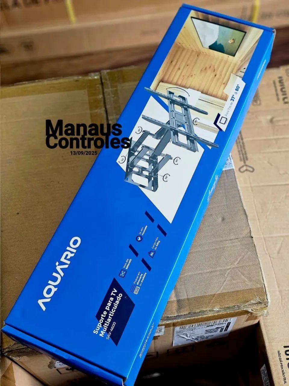 Suporte para tvs multi articulado até 80 polegadas aquário 