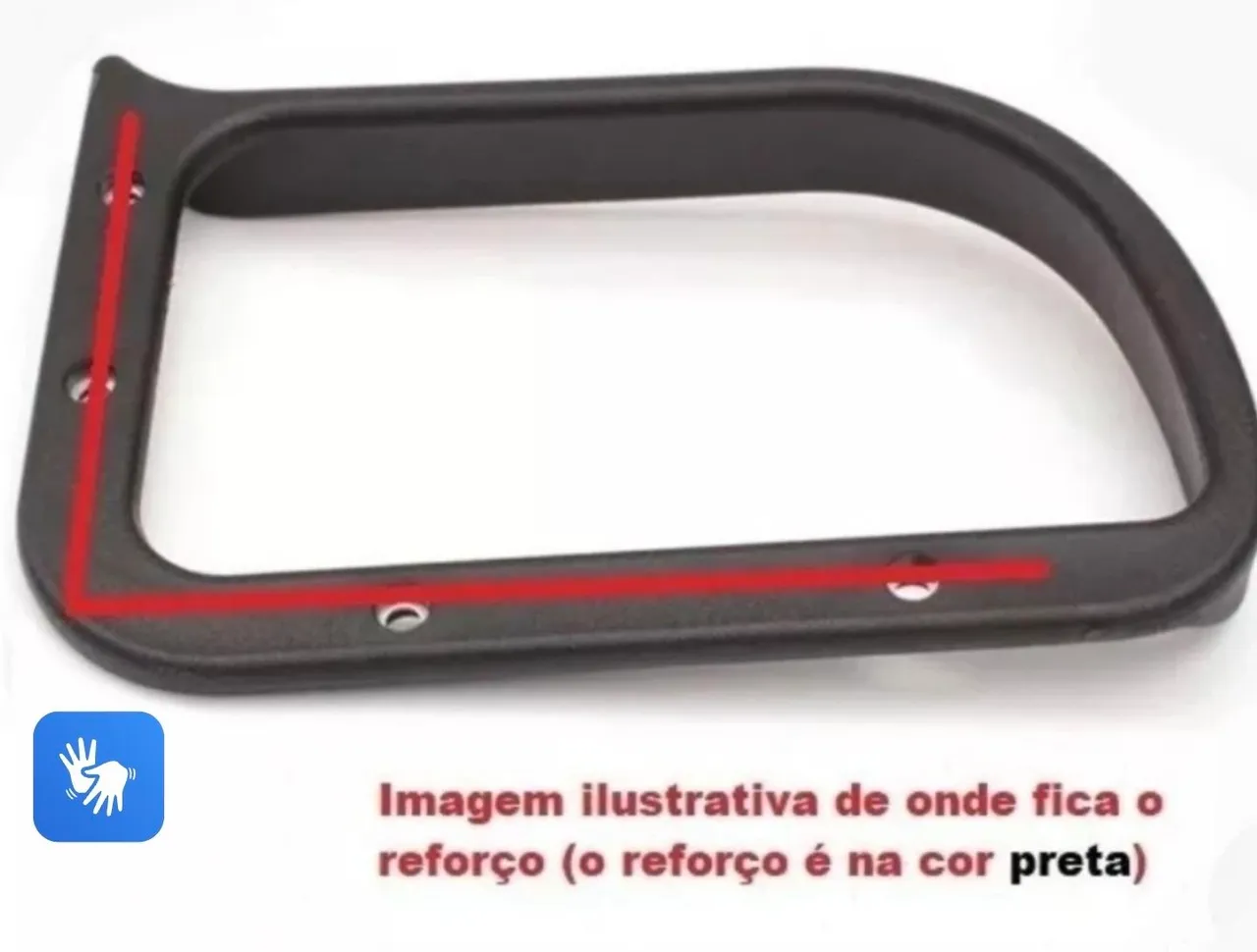 Reforço para braço de cadeira diplomata