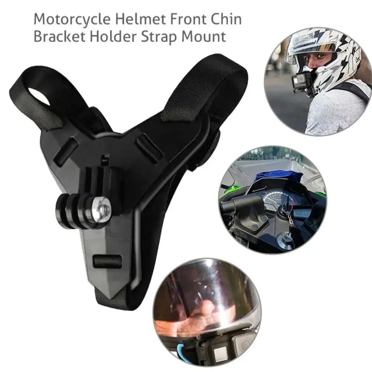Suporte para Câmera de Ação para Capacete de Moto
