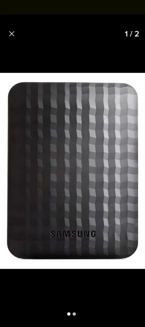 Hd Externo Samsung 1tb Usb 3.0 E Auto-backup Cor Preto - Usado 