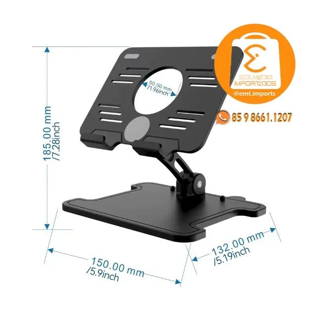 Suporte Universal de Mesa Para Smartphones e Tablet Ajustável OR-SP18 - Foto 3