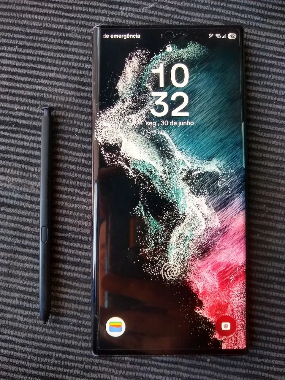 S22 Ultra em ótimo estado