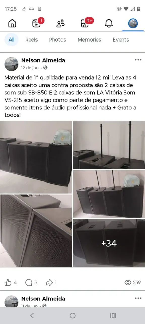 Caixa de Som profissional 
