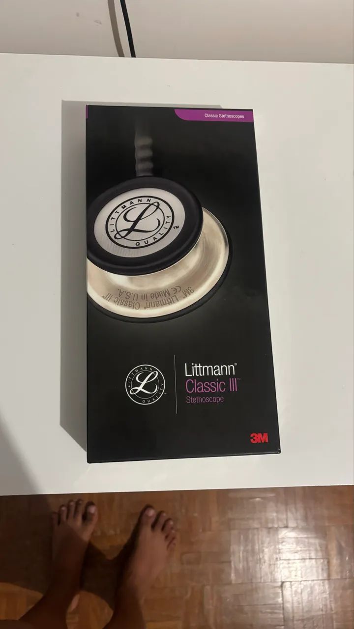 Estetoscópio Littmann Classic III Roxo Novo - Foto 2