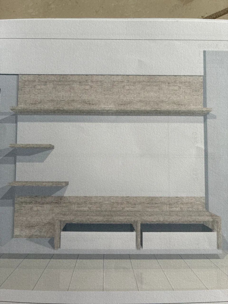 Rack com painel de tv  - Foto 2