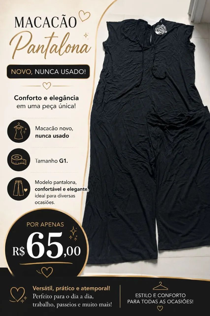 Macacão Pantalona 
