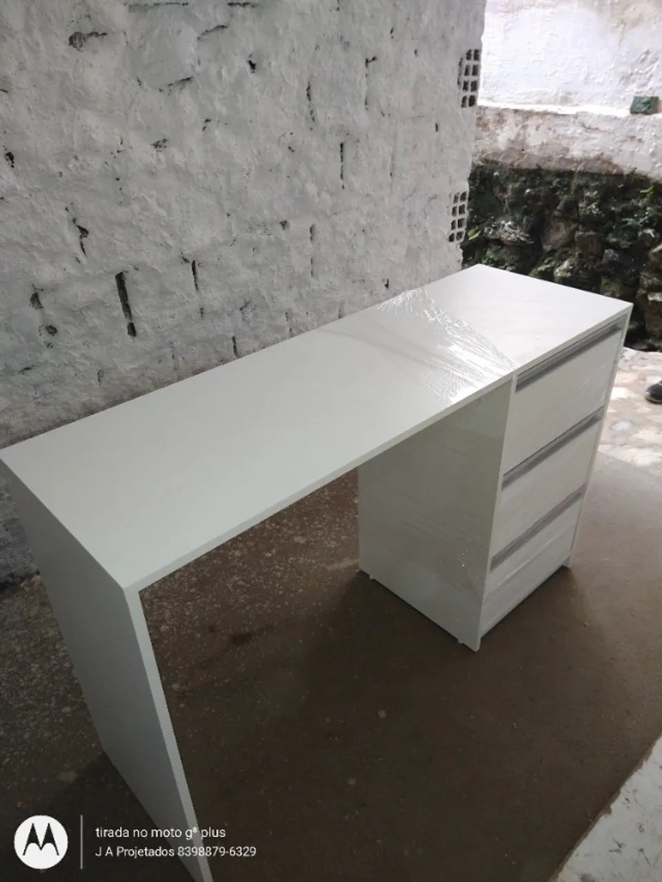 Mesa escrivaninha com 3 gavetas - Foto 5