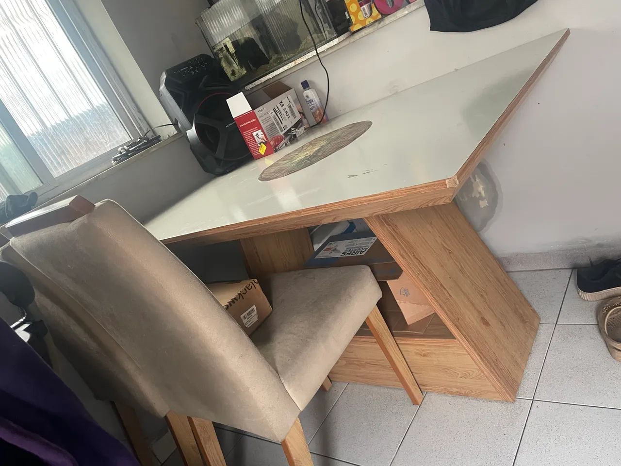 Mesa de Madeira com MDF - Foto 2