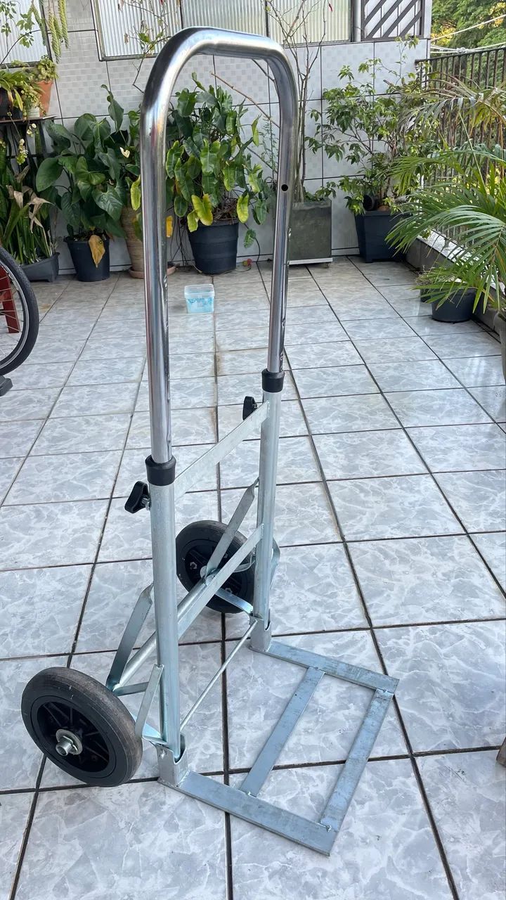 Carrinho de carga e dobrável com regulagem de altura - Foto 2