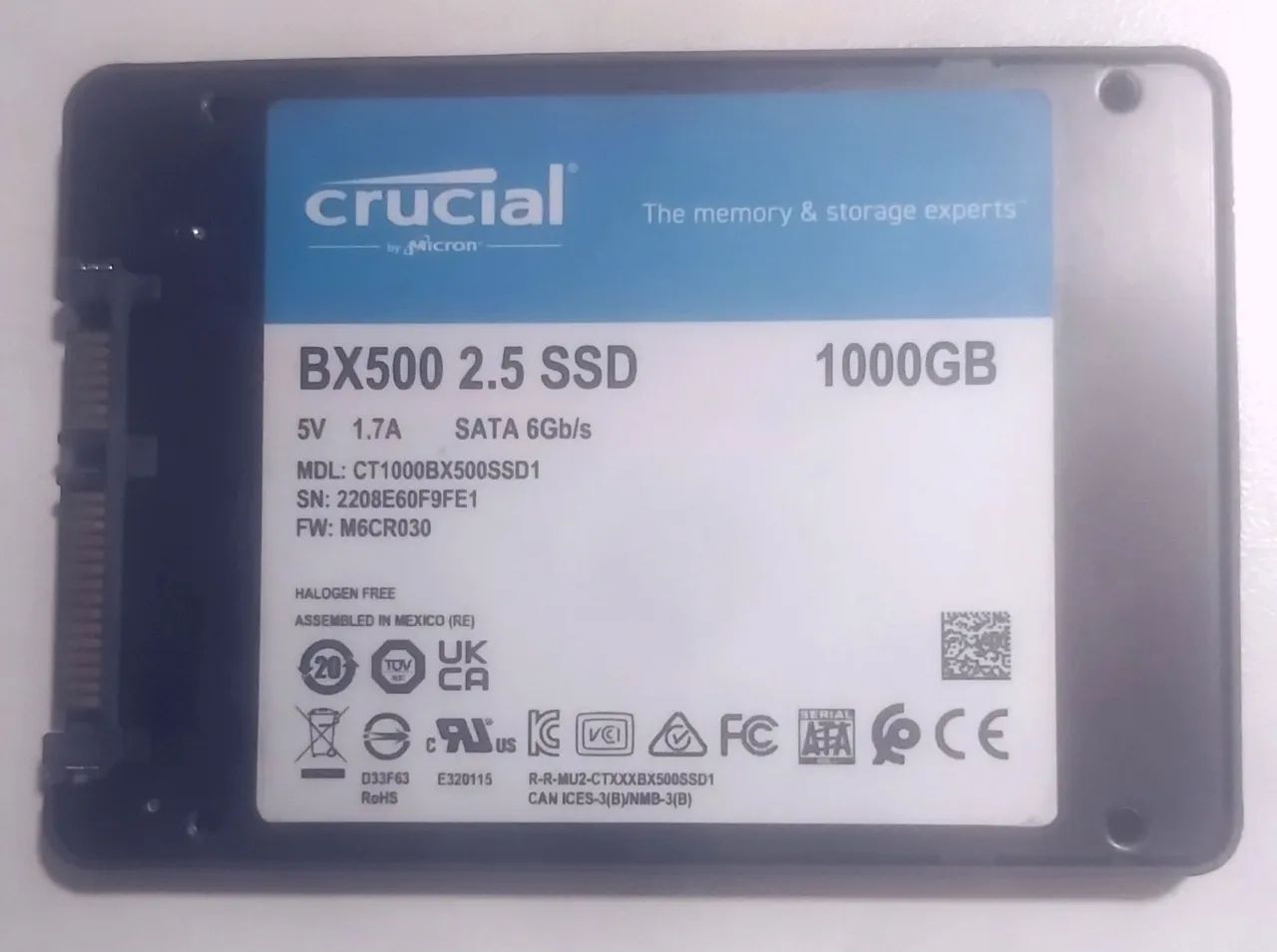 SSD Crucial 1tb