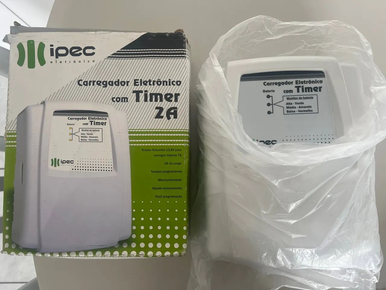 Fonte carregadora ipec com timer 