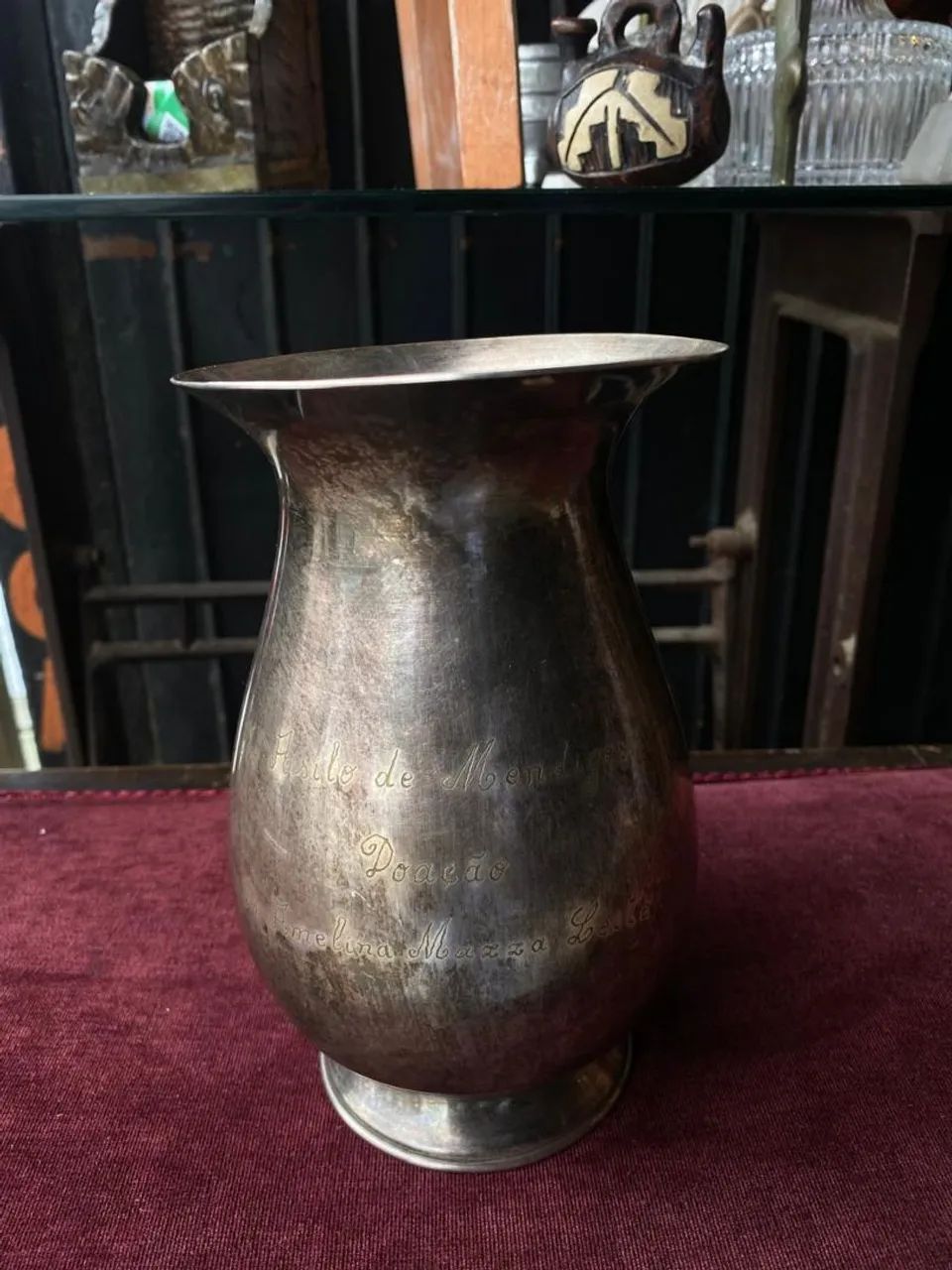 Antiga jarra em banho de prata (ref:210) - Foto 2