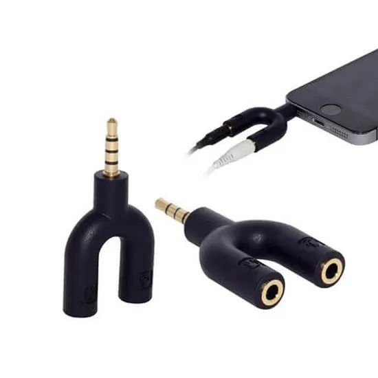 Adaptador Fone e Microfone Y P2 para P3  - Foto 2