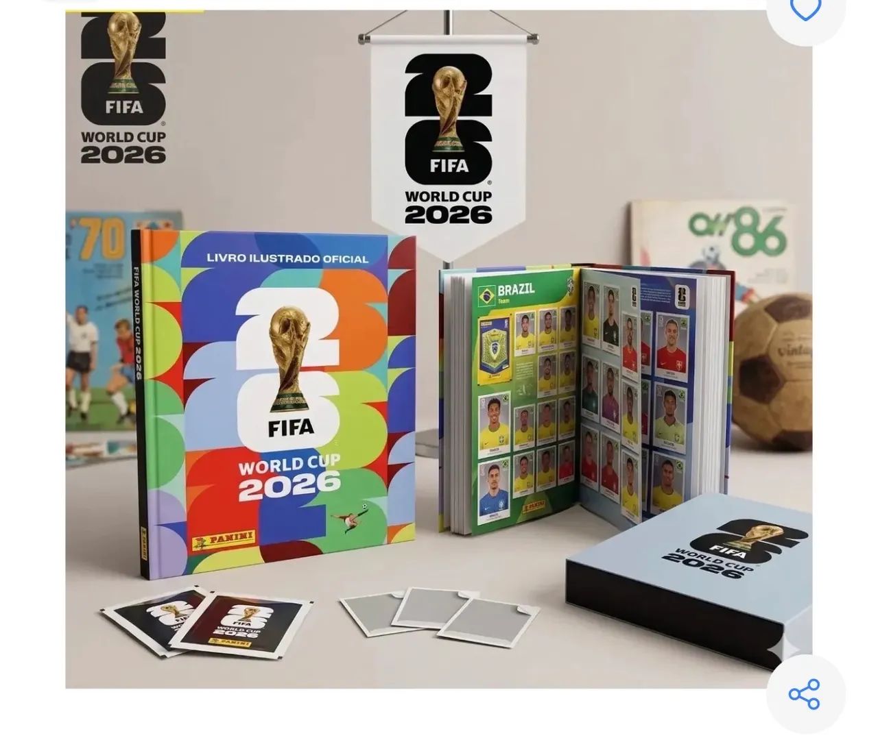Álbum da copa 2026 Completo com figurinhas