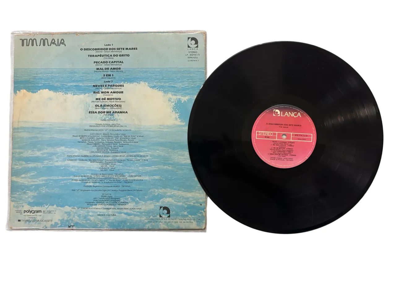 disco de vinil "O Descobridor dos Sete Mares"  Tim Maia 1983. - Foto 2