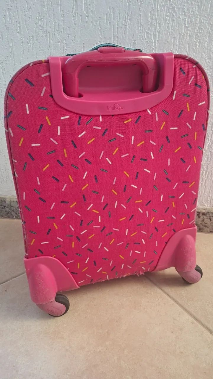 Mochila Kipling de rodinhas com merendeira original - Foto 3